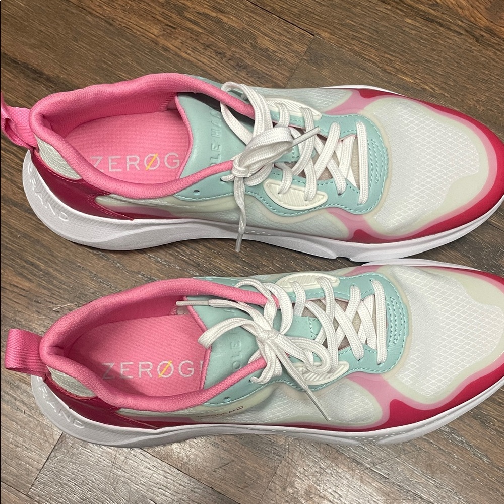 Cole Haan Women's Athletic Sneakers in Pink, Mint, and White